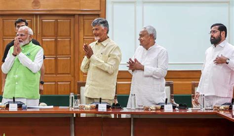 NDA MPs meet today to elect Modi as their leader; Naidu, Nitish to ...
