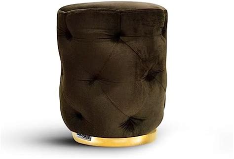 Dreampod Ottoman Pouffes Stool for Living Room Sitting Furniture Wooden ...