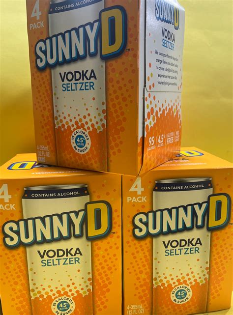 SUNNY D VODKA SELTZER 4 PK 12 OZ CANS – Sunset Liquor