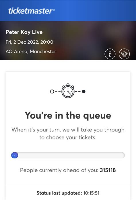 George on Twitter: "Feels like staying in this queue for Peter Kay ...