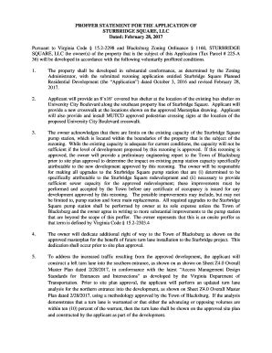 Fillable Online STURBRIDGE PROFFER STATEMENT FORM - FINAL TO TC.doc Fax ...