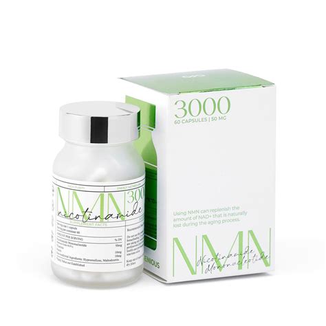 NMN 3000 - 60 Capsules [99.9% purity - Made in Canada]
