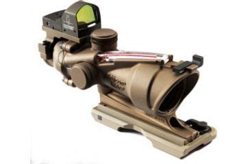 Trijicon Dark Earth Brown ACOG 4x32 Scope, Dual Illuminated Red ...
