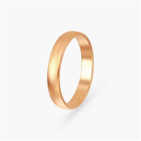 Curved Gold Finger Ring