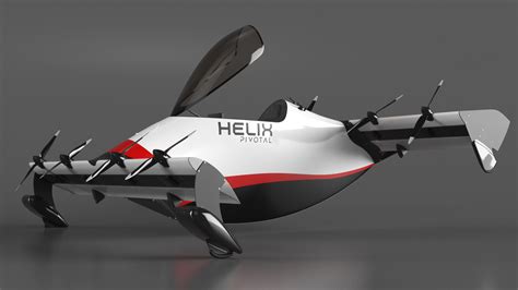 Helix Pivotal Electric VTOL Aircraft Rigged for Maya 3D | 3D Molier ...