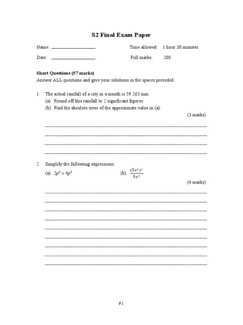 Image result for Form 2 Exam Questions