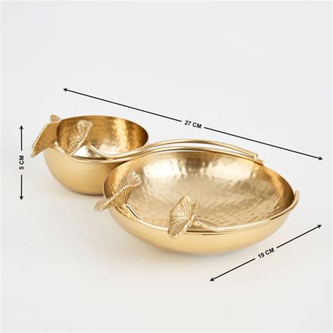 Buy Splendid Brass Hammered Decorative Bowl from Home Centre at just ...
