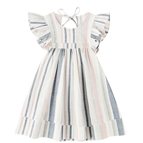 'Pink and Grey Stripe' Organic Sleeve Nightdress – The Baby Atelier