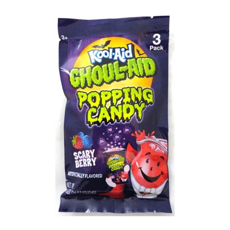 Hilco Kool-Aid Ghoul-Aid Popping Candy Three Pack Halloween 12x0.74oz ...