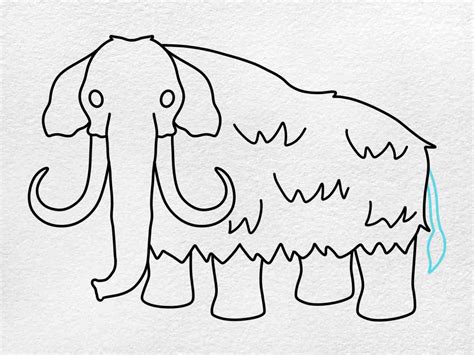 How to Draw a Woolly Mammoth - HelloArtsy