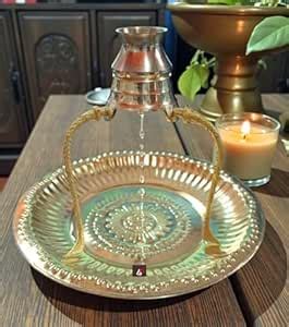 Ani Divine Brass Tripai Shivling Lota Kalash Stand with 7 Inch Plate ...