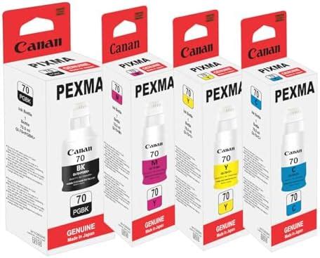 Canon GI 70 B/C/Y/M Ink Bottles G5070 G6070 G7070 GM2070 Printers with ...