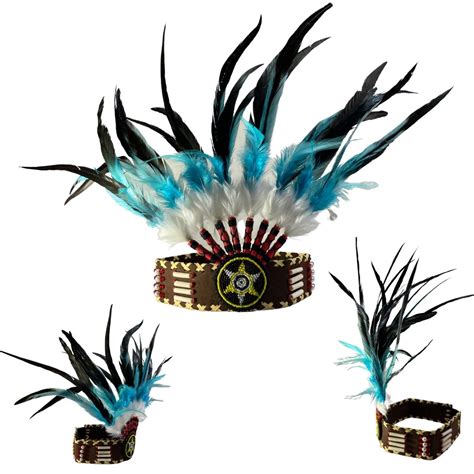 Native American Feather Hat Native American Feather Stock