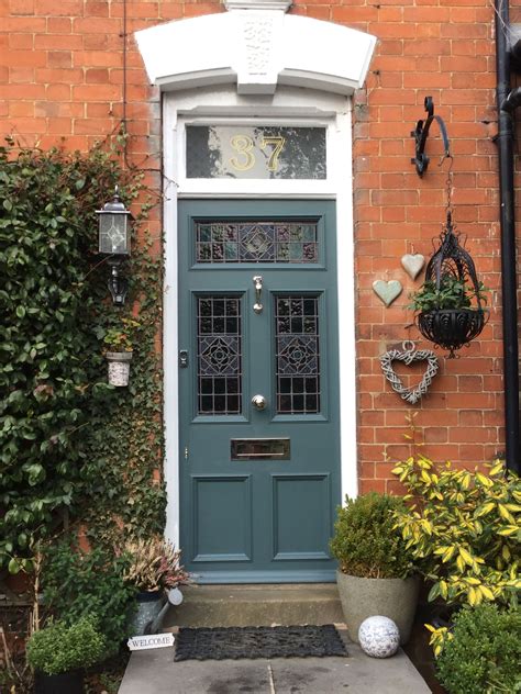 Farrow and Ball Inchyra Blue on our beautiful front door - this is my ...