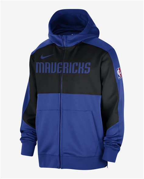 Hoodie com fecho completo NBA Nike Dri-FIT Dallas Mavericks Showtime ...