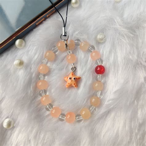 Handmade Aesthetic Starfish Beaded Bracelet Charm – Dipped in Doodles