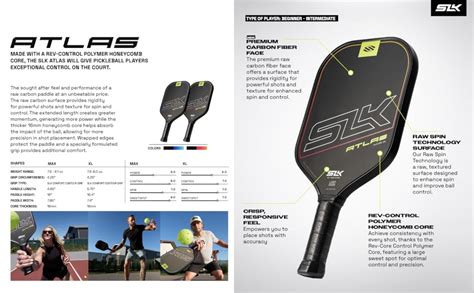 Selkirk Sport SLK Atlas Max Pickleball Paddles Set of 2 | Raw Carbon ...
