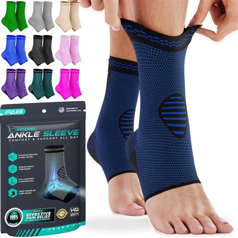 Amazon.com: Modvel Foot & Ankle Brace Socks for Sprained Ankle ...