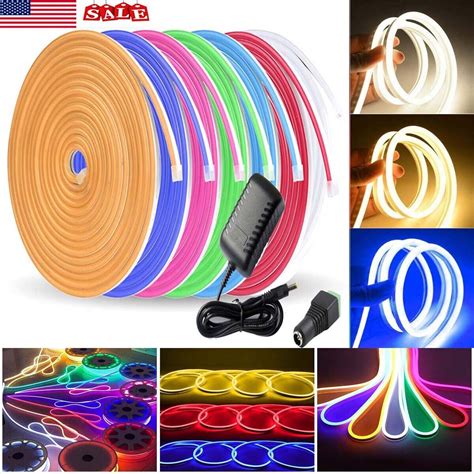 LED Neon Strip Lights Tube Rope Lamp Silicone 12V India | Ubuy