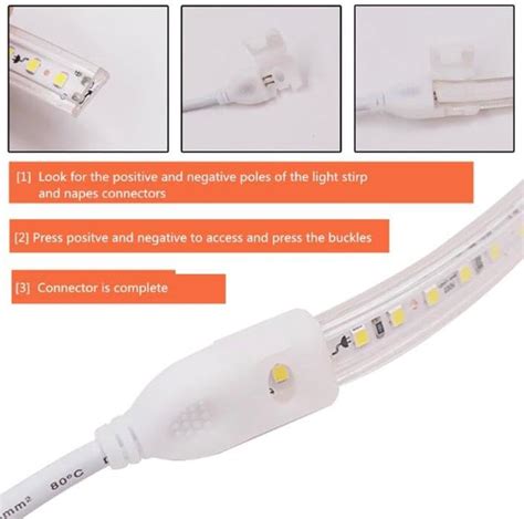 Ahuja International SMD Rope Light Connector 220V Rope Light 2 Pin 6mm ...