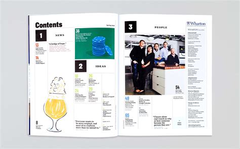 The redesigned table of contents. | Book editorial design, Wharton ...