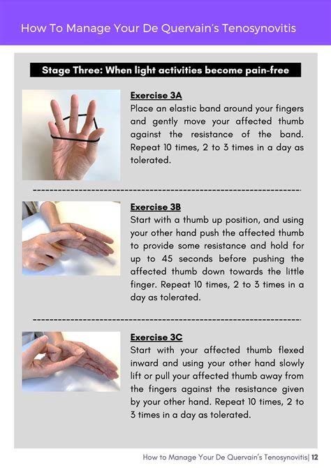 De Quervain's Tenosynovitis Exercises