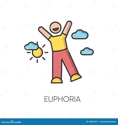 Euphoria RGB color icon stock vector. Illustration of design - 189822511