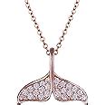 GIVA 925 Silver Rose Gold Anushka Sharma Dolphin Tail Necklace with ...