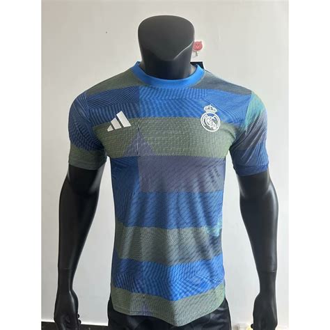 S-XXL Player version 2526 Real Madrid pre match training jersey short sleeved T-shirt AAA+ ...