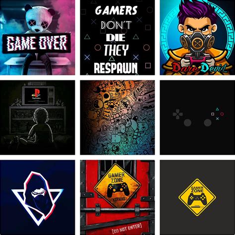 5 Ace Set of 9 Gaming wallpaper Full Glue gamer sticker poster (12x18 ...