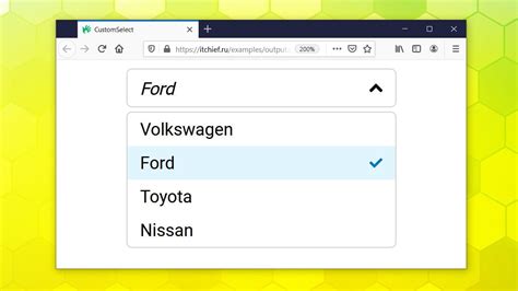 Select HTML/JavaScript 的图像结果