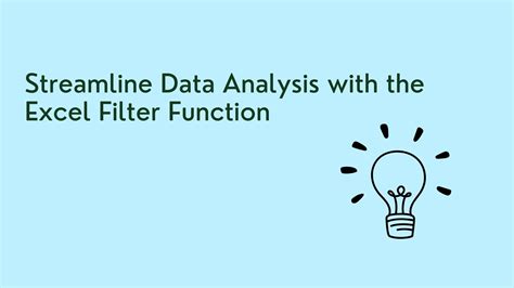 Excel 365 Filter Function 的图像结果