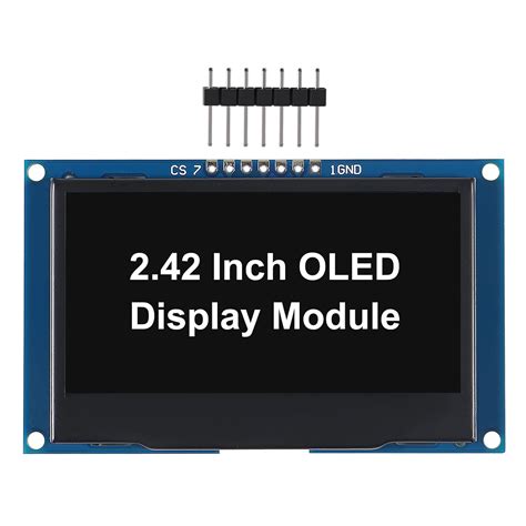 DWEII 2.4" 2.42 inch 128x64 OLED LCD Display Module SSD1309 7 Pin SPI ...