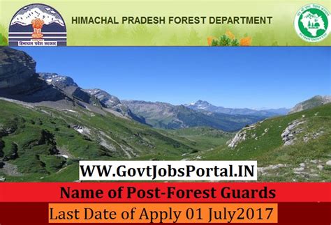 Himachal Pradesh Forest Department Recruitment 2017– 174 Forest Guards