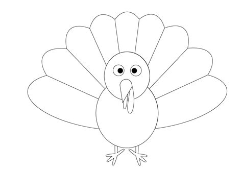 Turkey Outline Printable