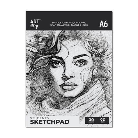 Student Sketch Pad Flap Over Cover Page A6 90gsm 30 Sheets – Itsy Bitsy
