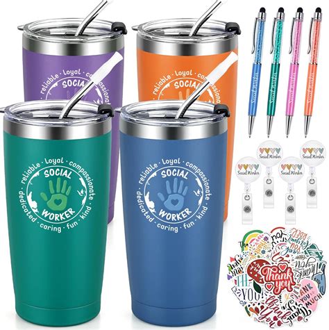 Amazon.com | Lifecapido 13Pcs Social Worker Gifts, Social Worker 20oz ...