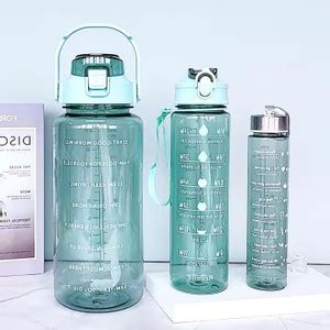 DIPZONVILLA water bottles with motivational time maker bottle set of 3 ...
