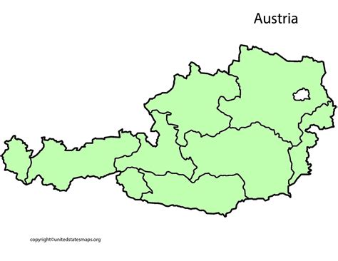 Printable Map Of Austria