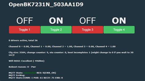 Manhot Store's BK7231N / CB3S Tuya Smart 4 Gang Switch: WiFi not Zigbee ...