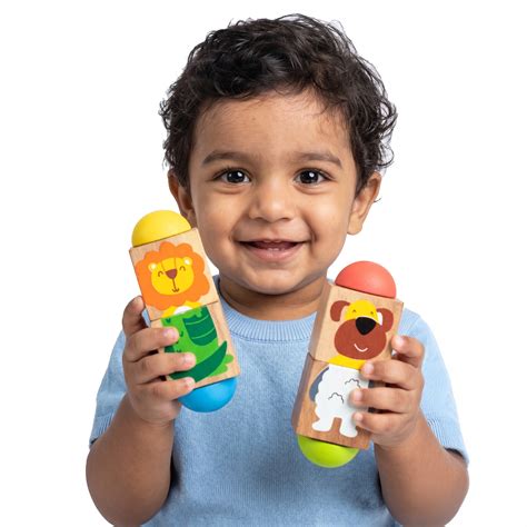 Buy online Wooden Animal Rotate and Turn Puzzles for kids | Shumee