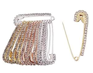 VAMA Fashions Golden Safety Saree Dress Kurtis Pins Pallu Dupatta ...