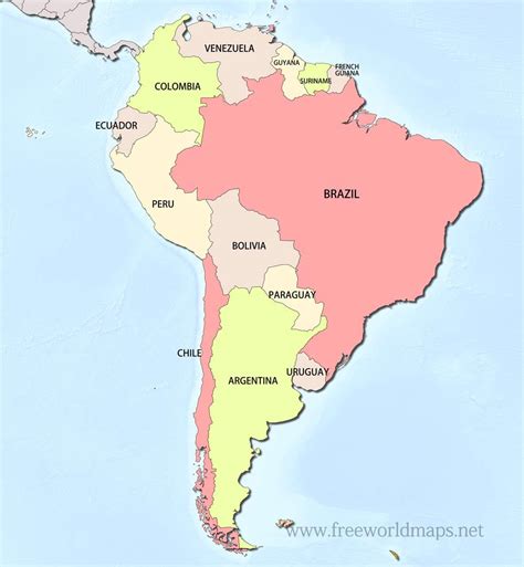 South America Political Map