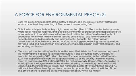 Operation Earth: Integrating Eco-Friendly Practices into the Military | PDF
