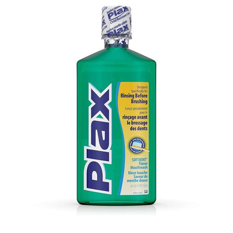 Plax Advanced PreBrushing Dental Rinse, Soft Mint, 24 Ounce by Plax ...