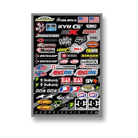 Dcor Visuals Assorted Logo Decal Sheet | Desertcart INDIA