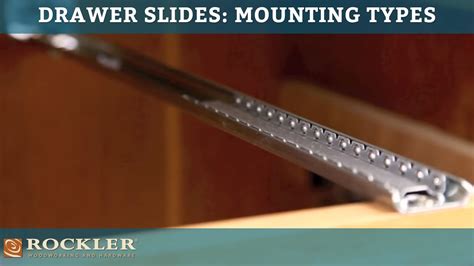 Drawer Slide Tutorial: Mounting Types - YouTube