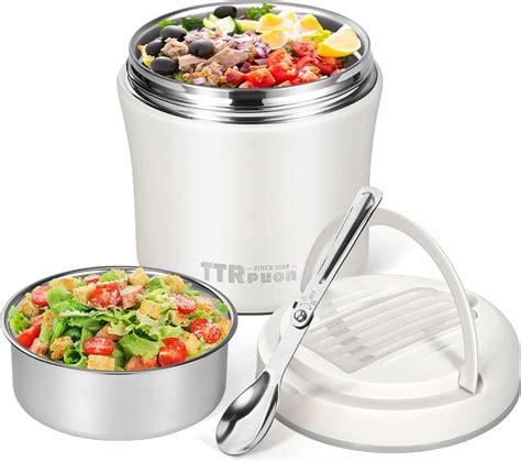 Amazon.com: TTrpuon Insulated Food Container Soup Thermo for Hot Food ...