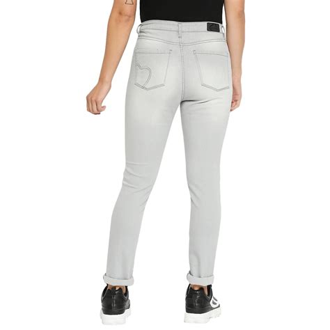 Being Human Woman Slim Straight Fit Denim-Grey Tone
