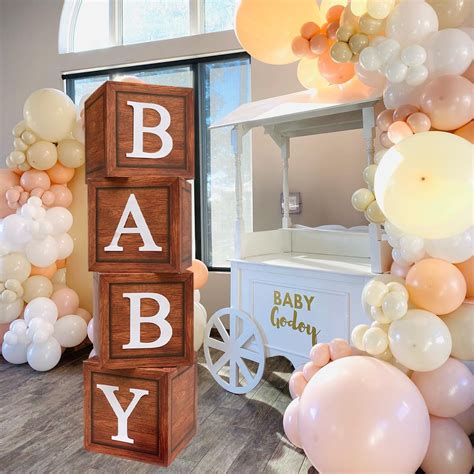 Buy Baby Shower Balloon Boxes with Letter - Baby Shower Decorations ...